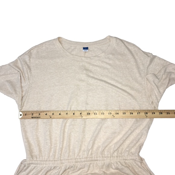 OLD NAVY Linen Blend Heather Oatmeal Dress - Women’s Large - Picture 4 of 15